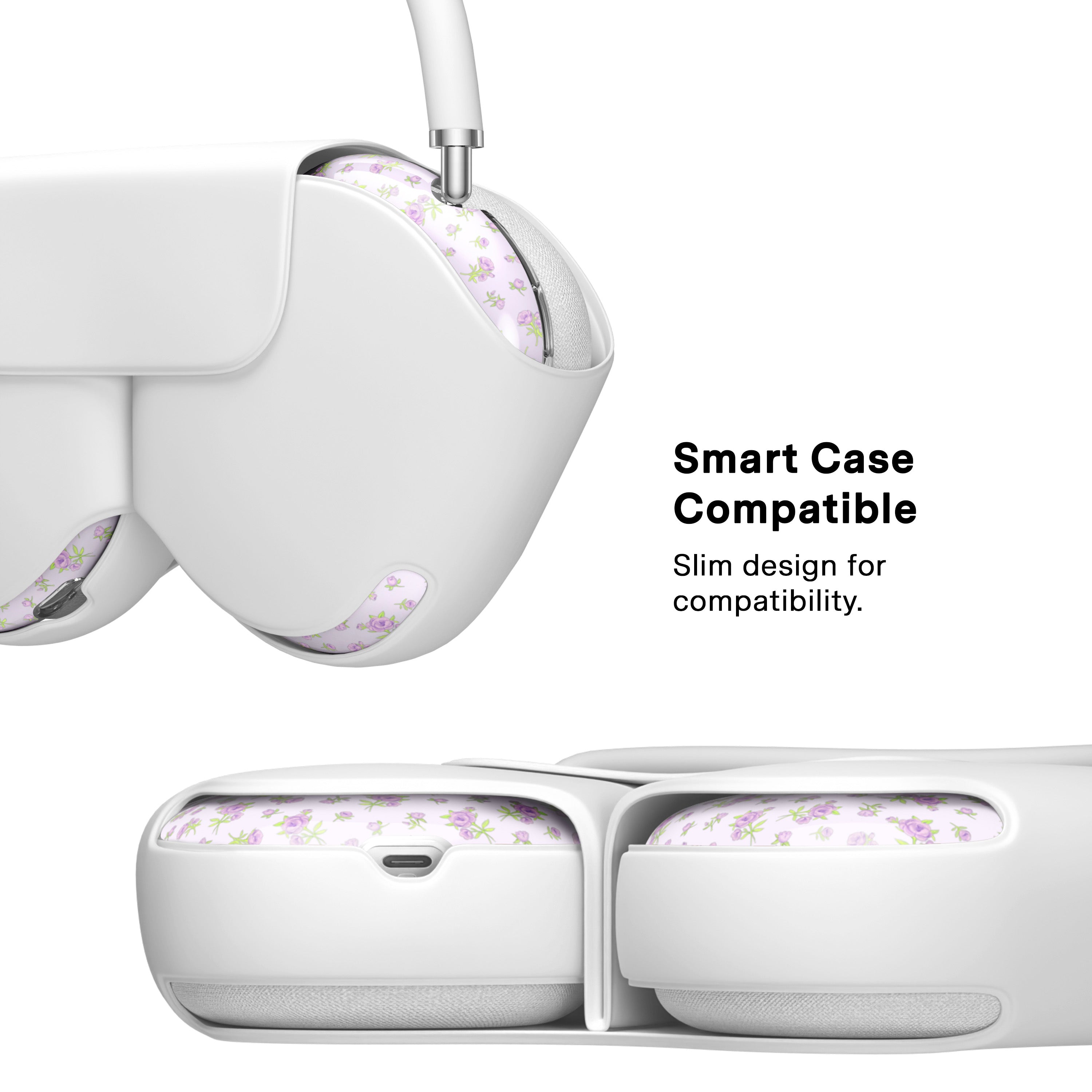 Dainty Lilac Floral AirPod Max Case