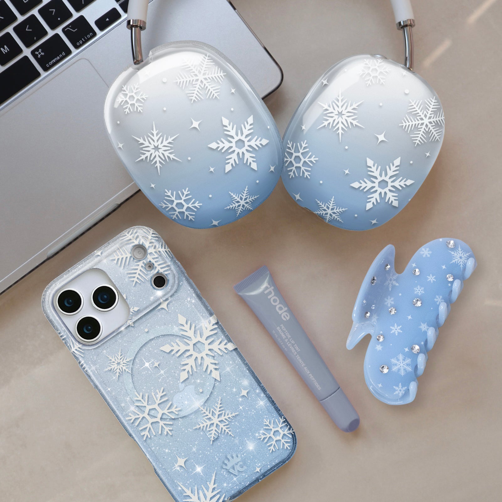 Snow Angel Glitter AirPod Max Case
