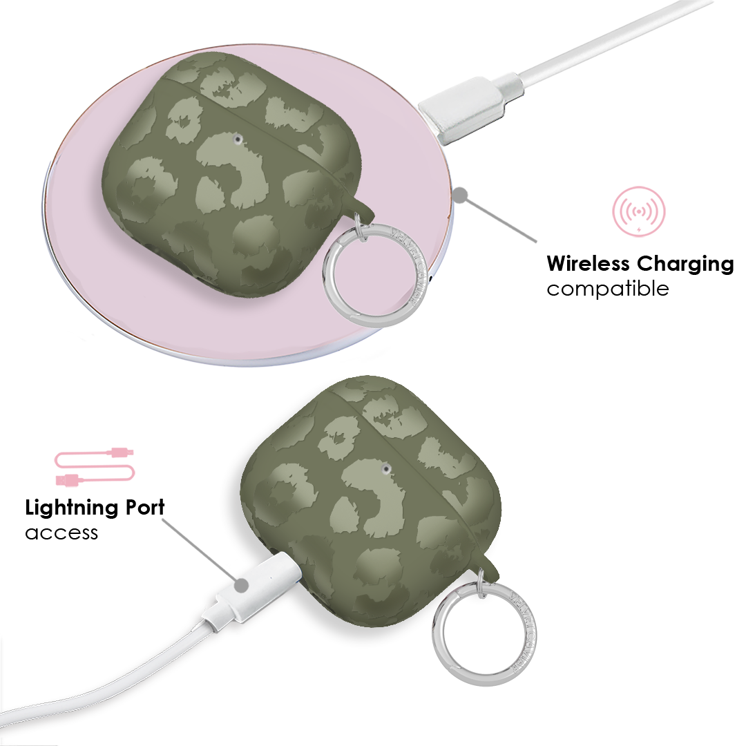 Olive Leopard AirPod Case