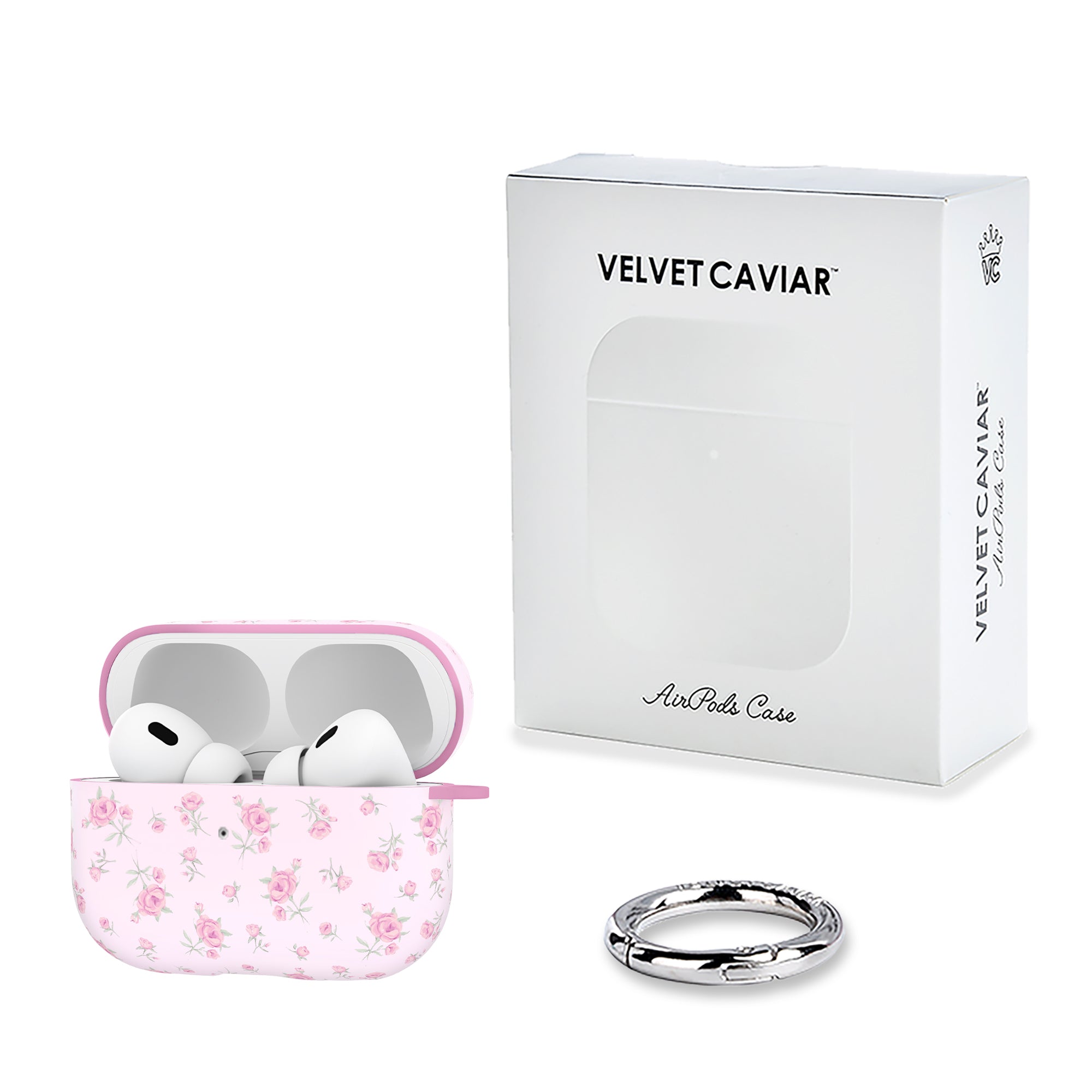 Dainty Pink Floral AirPod Case
