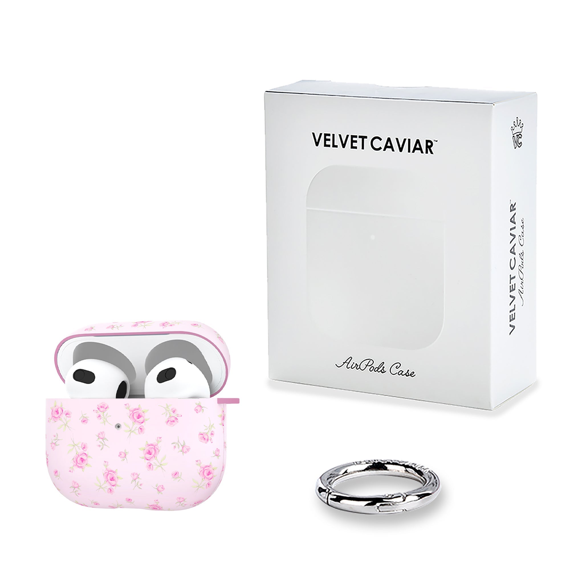 Dainty Pink Floral AirPod Case