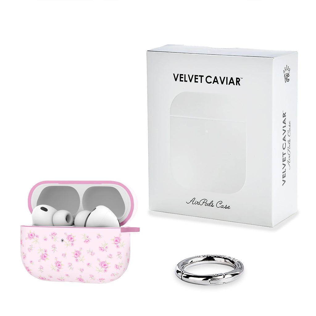 Dainty Pink Floral AirPod Case