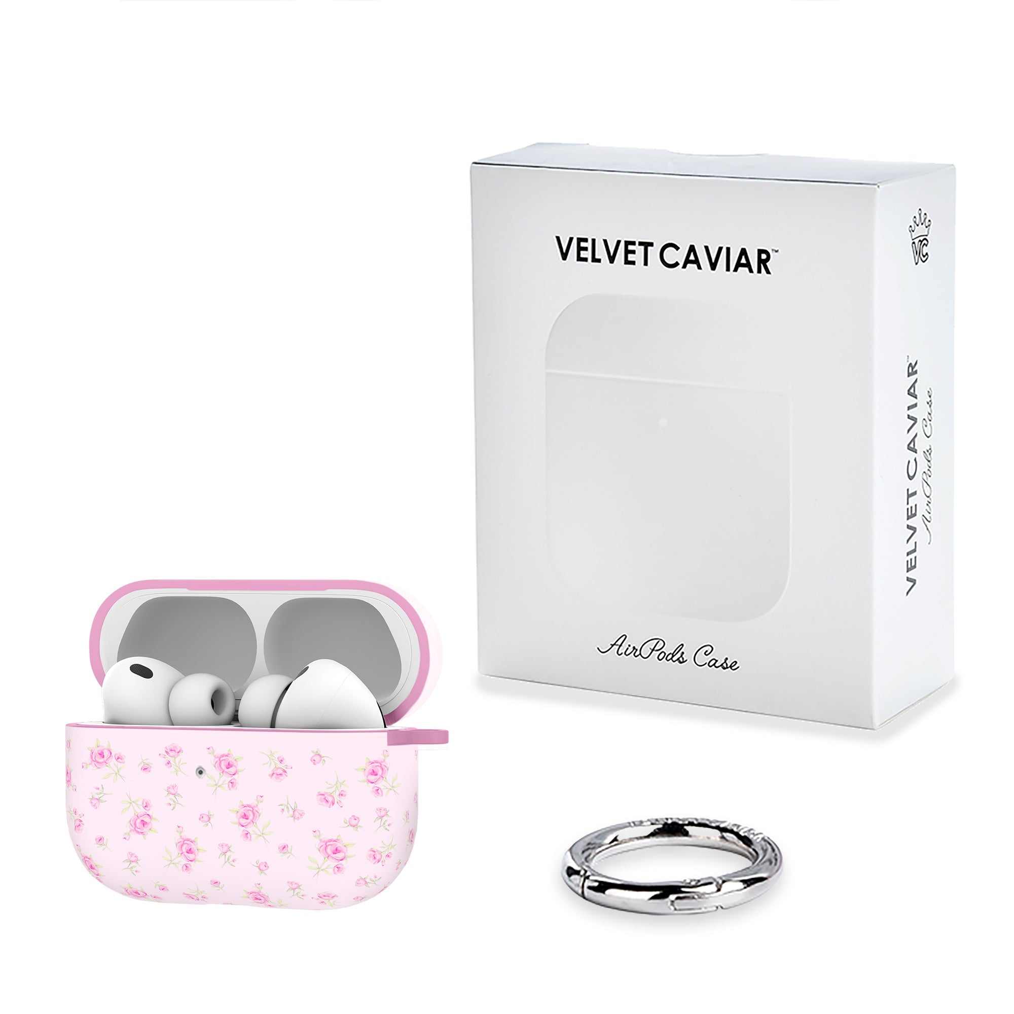 Dainty Pink Floral AirPod Case
