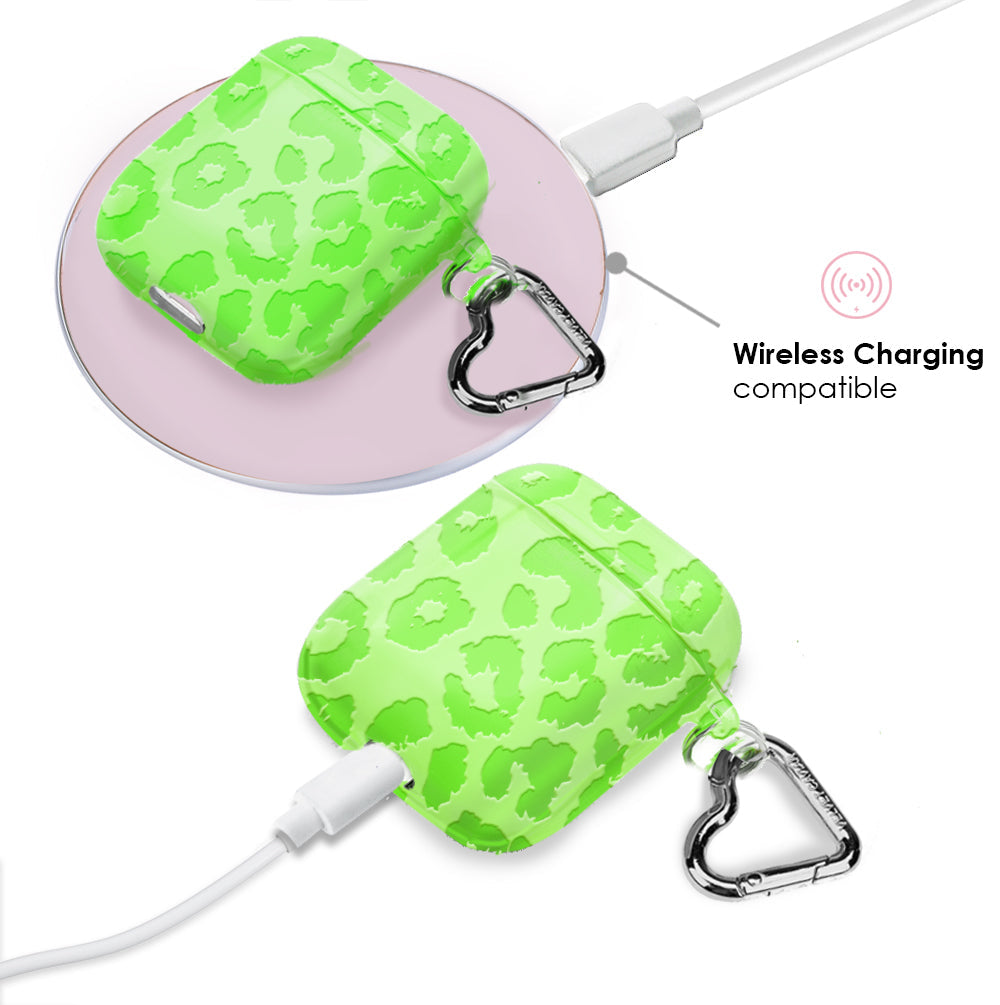 Key Lime Leopard AirPod Case